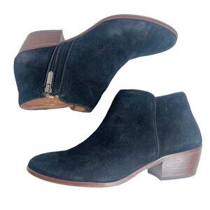 Sam Edelman Petty Black Suede Booties Ankle Boot Women's Size 9